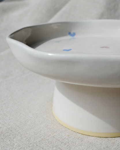 Heart Pedestal Dish