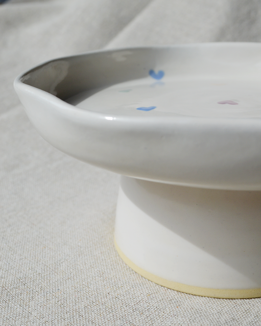 Heart Pedestal Dish