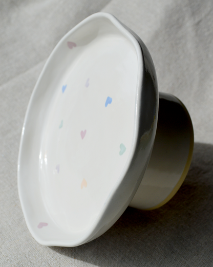 Heart Pedestal Dish