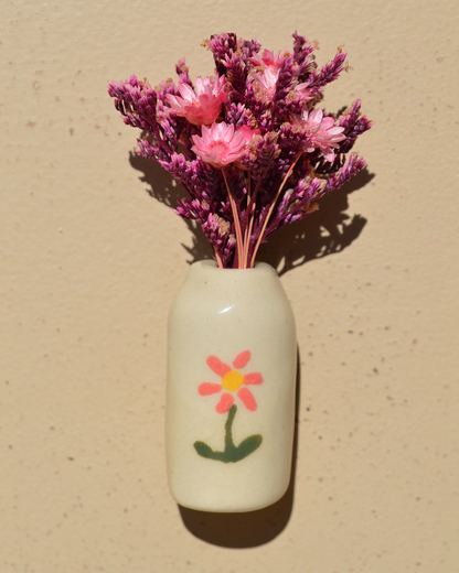 Dried Flower Pink Flower Magnet