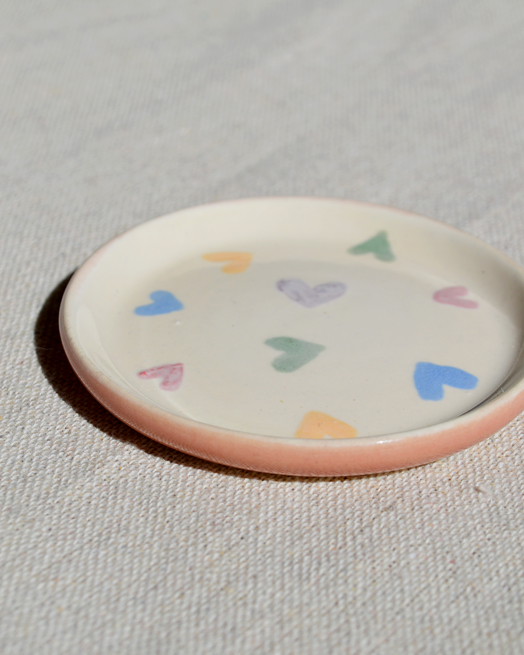 Colourful Hearts Trinket Dish